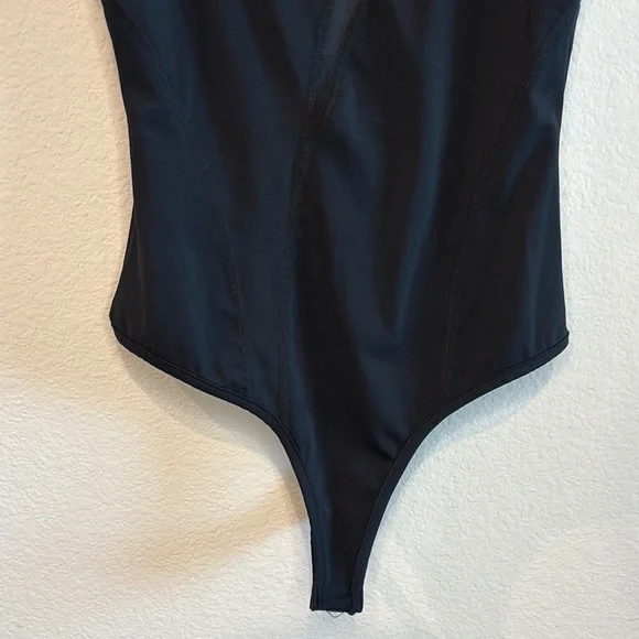 Buffbunny Collection Black Barre Bodysuit With Mesh Detail M - Picture 7 of 9